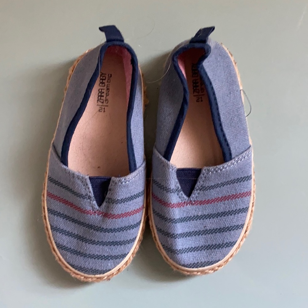 Zara baby blue espadrilles size 5 / 21